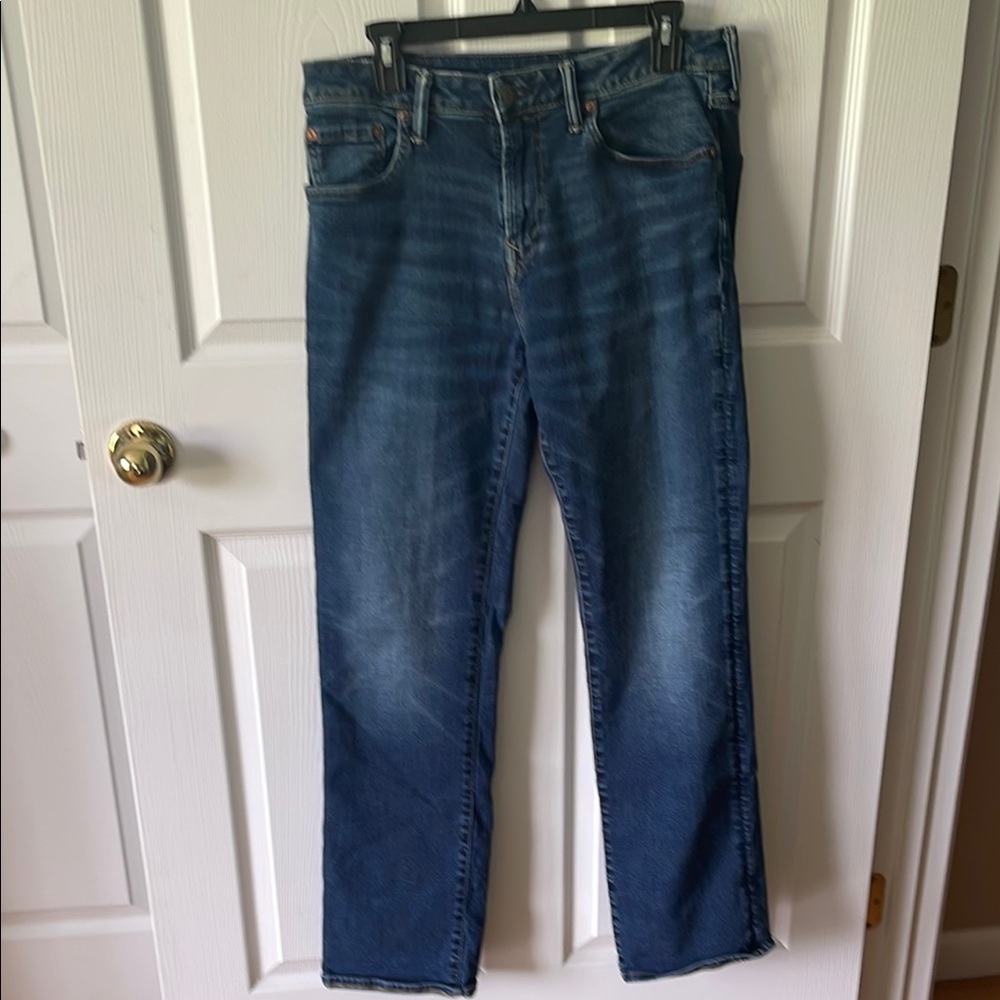 American Eagle Outfitters Blue Straight Jeans Medium Wash